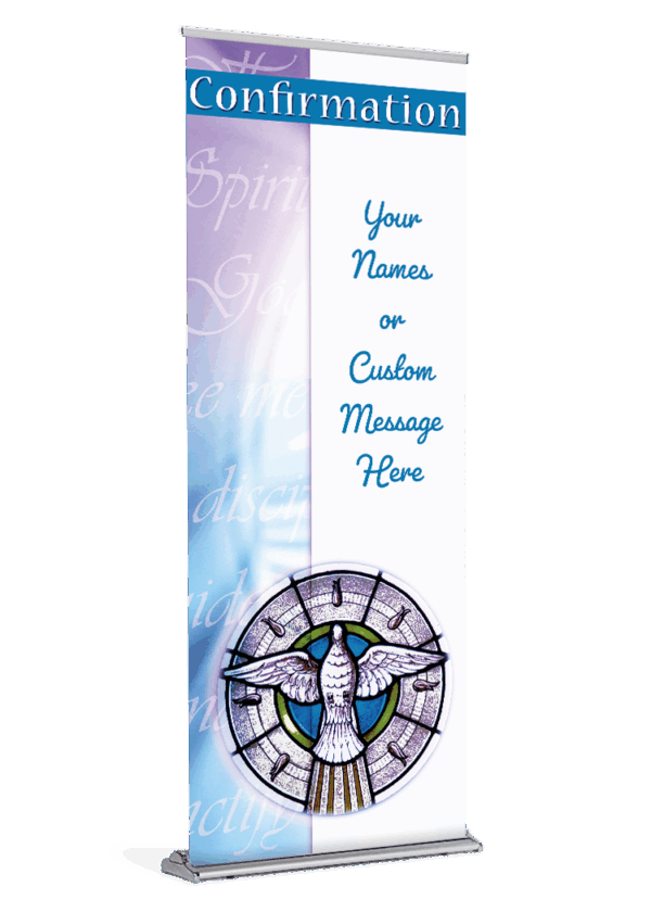 Imbued with The Holy Spirit Confirmation Customizable Banner