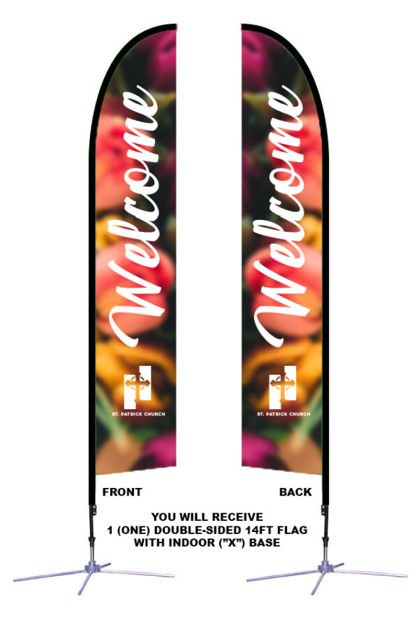 14ft Double-Sided Flag