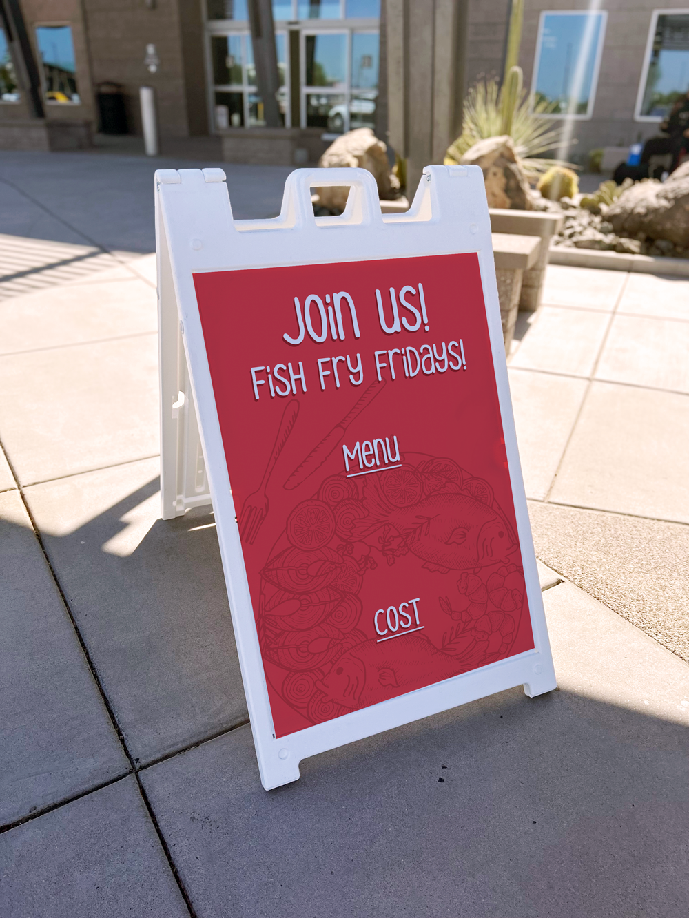Red Fish Fry - A-Frame - Customizable - Image 2