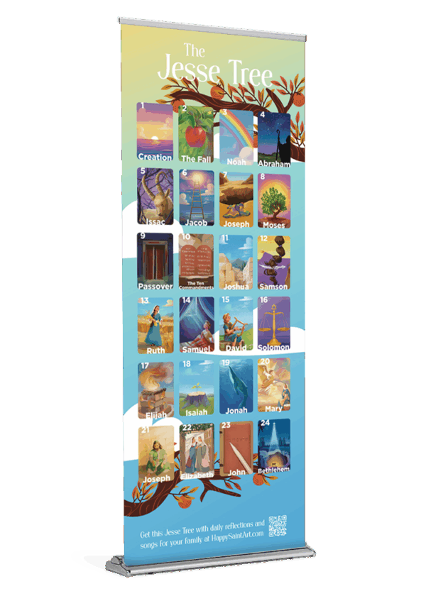 The Jesse Tree Advent Banner by Anna Morelli