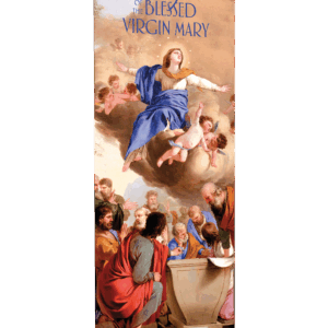 Crowned with Stars <br>Assumption of Mary <br>Banner
