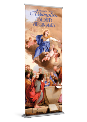Crowned with Stars <br>Assumption of Mary <br>Banner