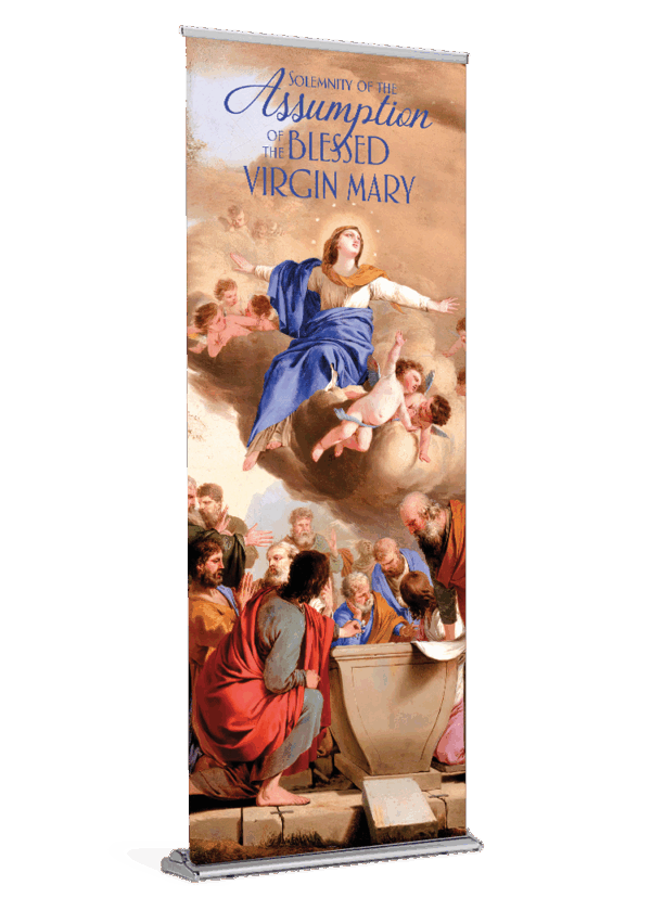 Crowned with Stars <br>Assumption of Mary <br>Banner