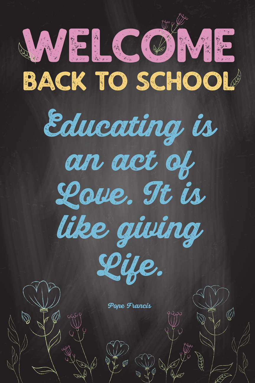 Chalkboard - Back to School - Poster