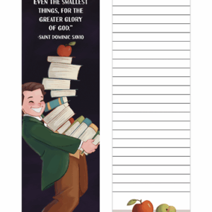 Greater Glory - St. Dominic Savio<br>by Happy Saint Art <br>Back to School Bookmark