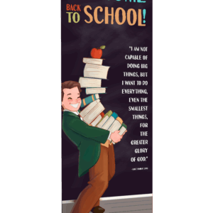 Greater Glory - St. Dominic Savio<br>by Happy Saint Art <br>Back to School Banner