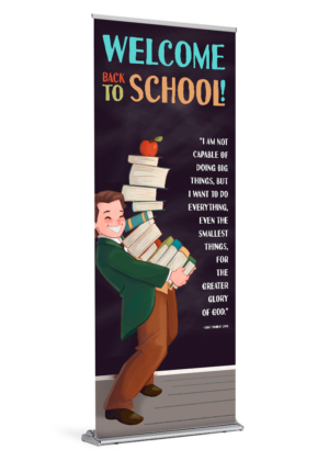 Greater Glory - St. Dominic Savio<br>by Happy Saint Art <br>Back to School Banner