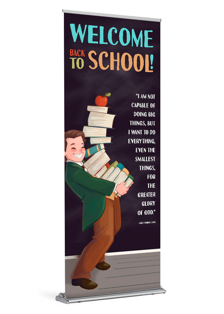 Greater Glory - St. Dominic Savio<br>by Happy Saint Art <br>Back to School Banner