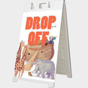 Drop Off - Noah's Ark<br>by Happy Saint Art <br>A-Frame