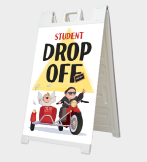 Drop Off - St John Paull II <br>by Happy Saint Art <br>A-Frame