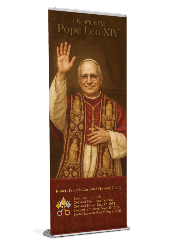 Pope Leo XIV Painting - Banner