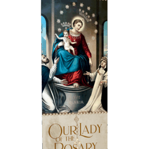 Our Lady of the Rosary <br>Mary, Full of Grace <br>Banner