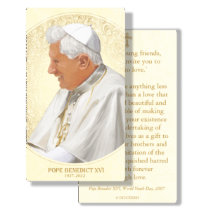 Benedict XVI Prayer Card