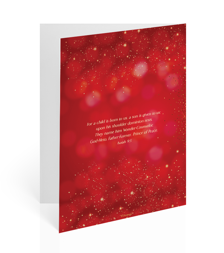 Christmas Blessings - Red - Card - Image 2