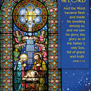 Christmas Stained Glass Poster