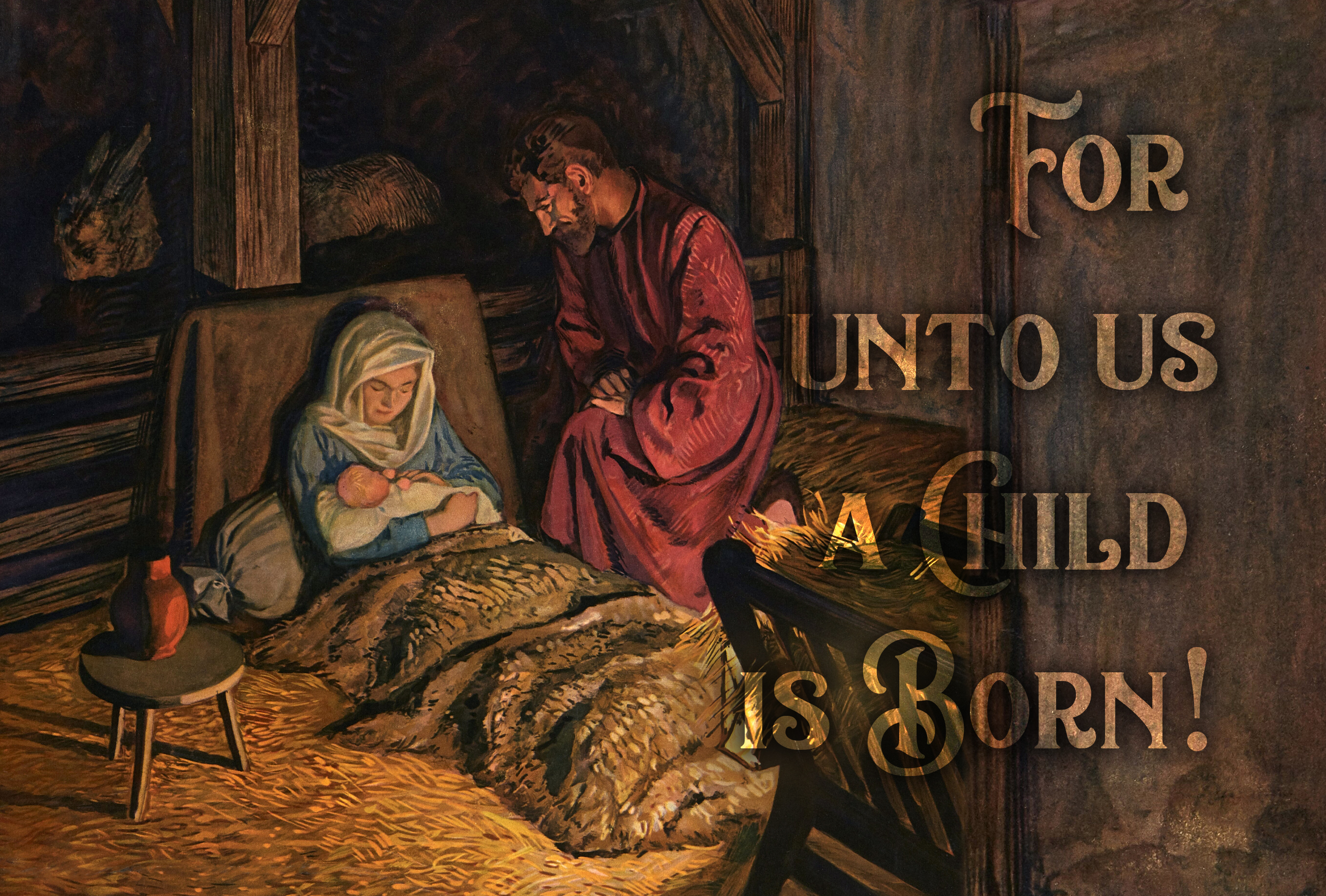 For Unto Us Postcard
