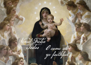 All Ye Faithful - Bilingual - Postcard