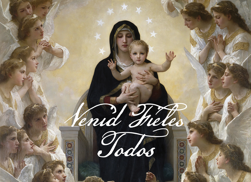 All Ye Faithful - Spanish - Postcard