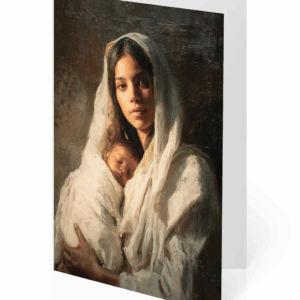 Silent Night with Mary and Child – Card