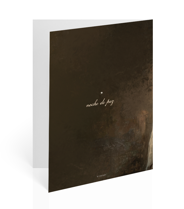 Silent Night with Mary and Child – Card - Spanish - Image 2