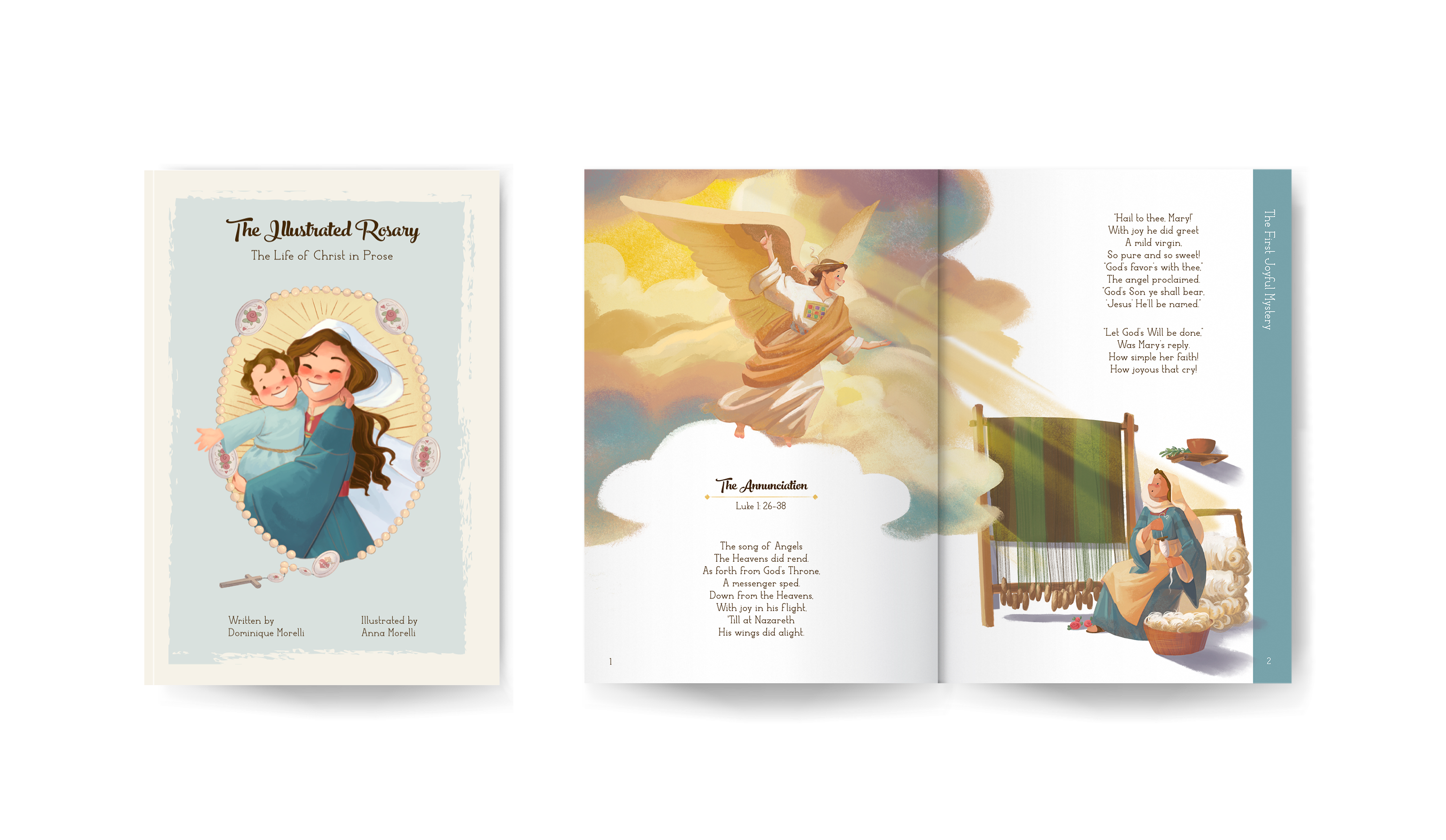 The Illustrated Rosary - The Life of Christ in Prose - by Dominique Morelli and Anna Morelli - Image 2