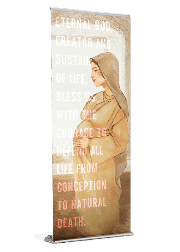 Expectant Virgin <br>Day of Prayer for Protection of the Unborn<br>Banner