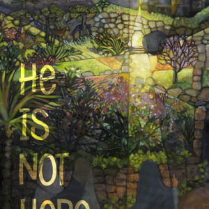 He is Not Here - ALLELUIA! Poster <br>by Catholic Artist Jen Norton
