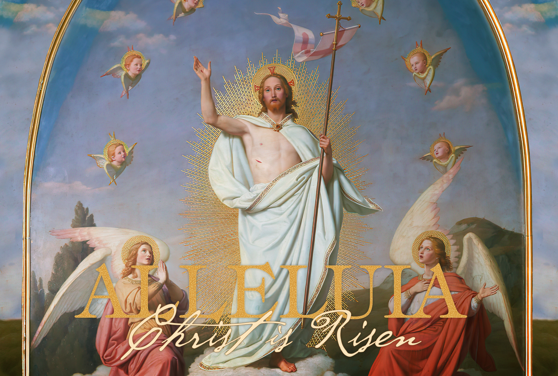 Christ Is Risen Easter Postcard