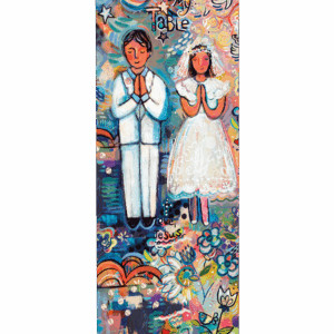 Welcome to My Table <br>First Communion <br>Banner by Catholic Artist Jen Norton