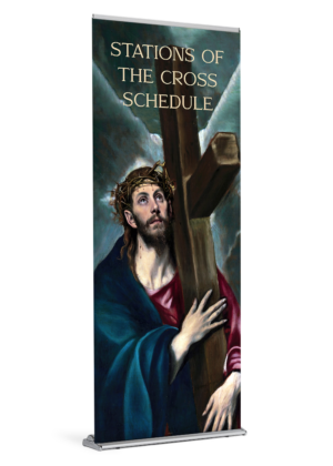 Stations of the Cross Schedule Custom Banner
