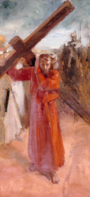 Christ Carries the Cross - Lenten Pew Card