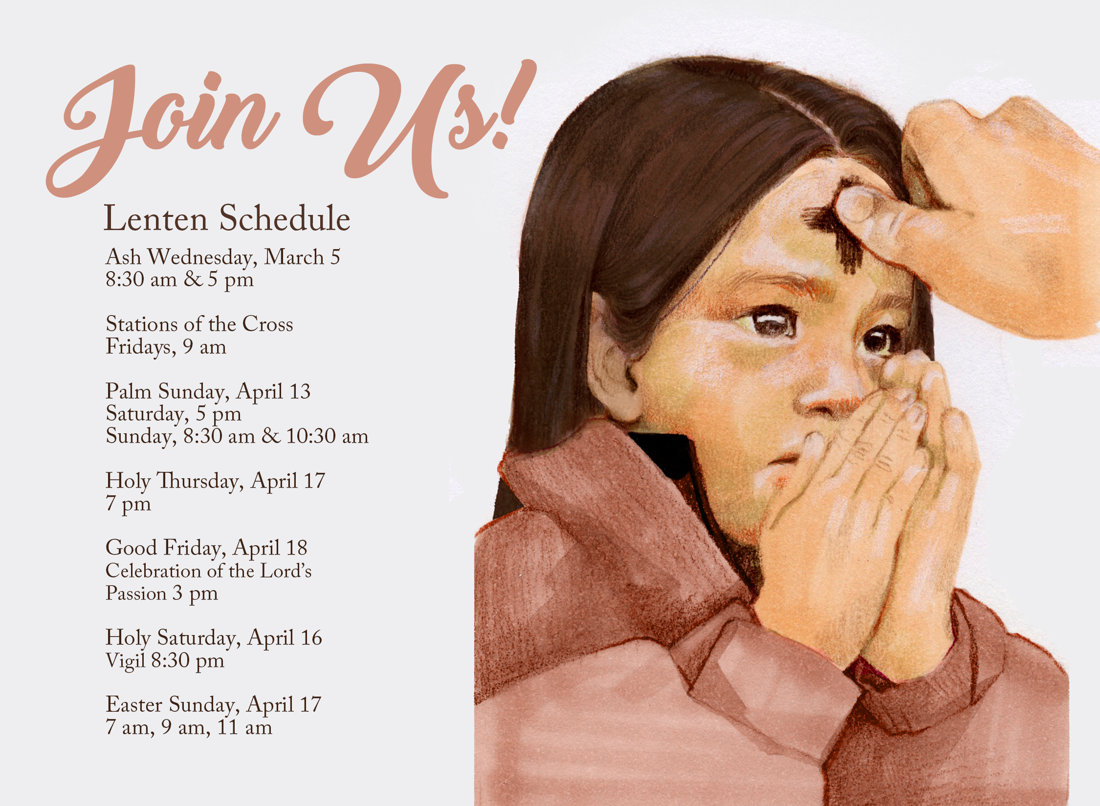 Join Us - Receiving Ashes - Postcard