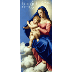 Seated in the Clouds <br> Mary, Mother of God <br>Banner