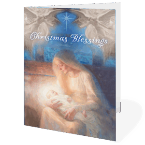 Christmas Blessings - Madonna - Card