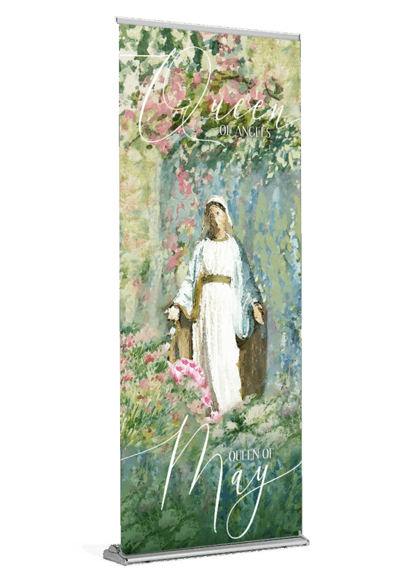 Queen of Angels<br>Month of Mary<br>Banner