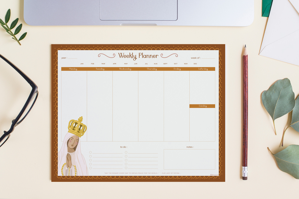 Weekly Notepad Planner - Mary<br>by Angela Koenig - Image 2