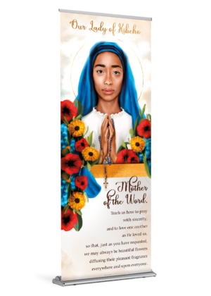 Our Lady of Kibeho <br>Banner by Featured Artist <br>The Living Heart Co
