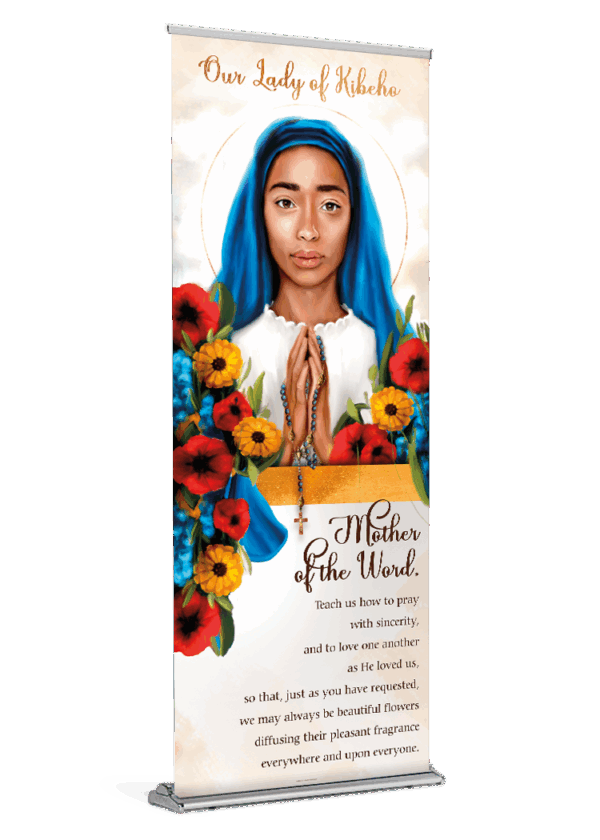Our Lady of Kibeho <br>Banner by Featured Artist <br>The Living Heart Co