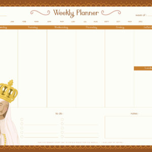 Weekly Notepad Planner - Mary<br>by Angela Koenig