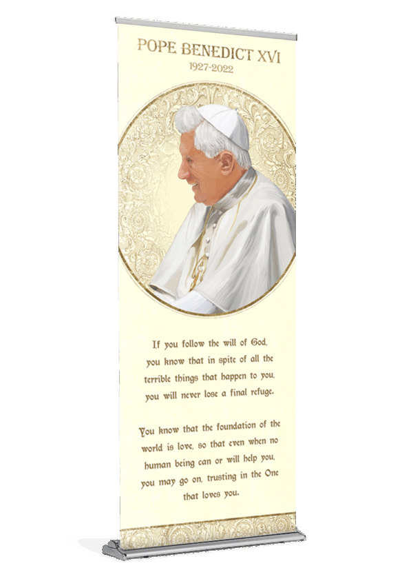Pope Benedict XVI <br>Memorial Banner