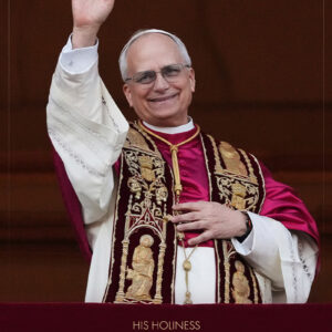 Pope Leo XIV Waving Poster