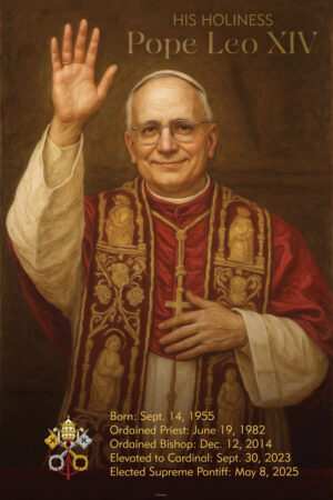 Pope Leo XIV Painting Poster