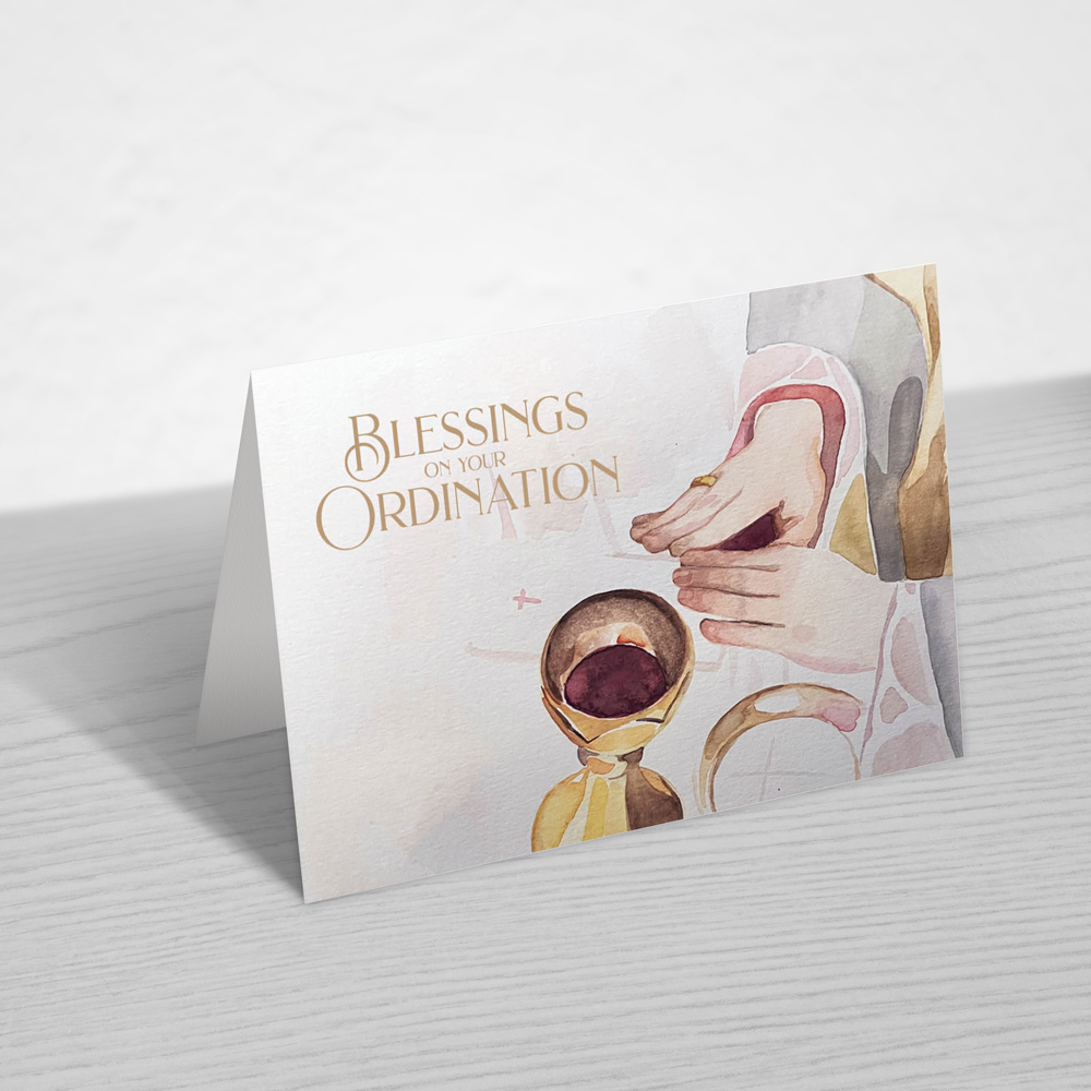 Priesthood Ordination - Blessing Greeting Card