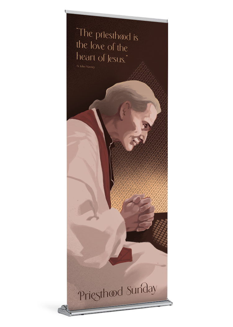 St. John Vianney <br>Priesthood Sunday <br>Banner