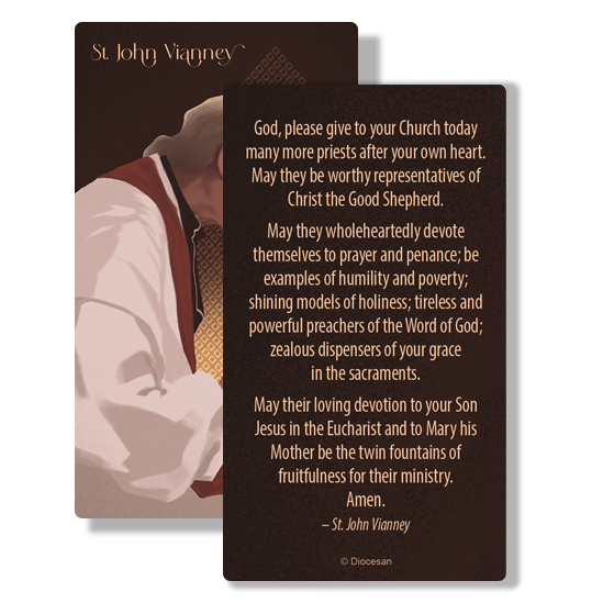 Please God, the Angels, & the Saints <br>Saint John Vianney <br>Prayer Card - Image 3