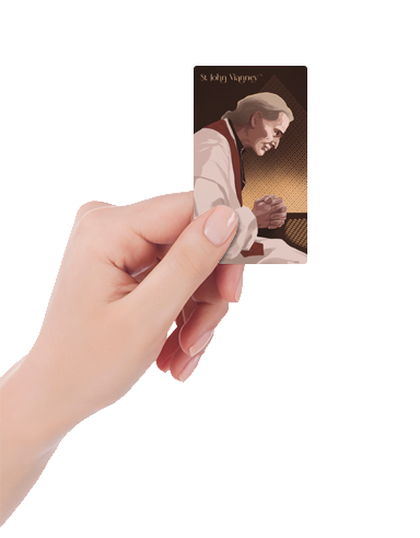 Please God, the Angels, & the Saints <br>Saint John Vianney <br>Prayer Card - Image 2