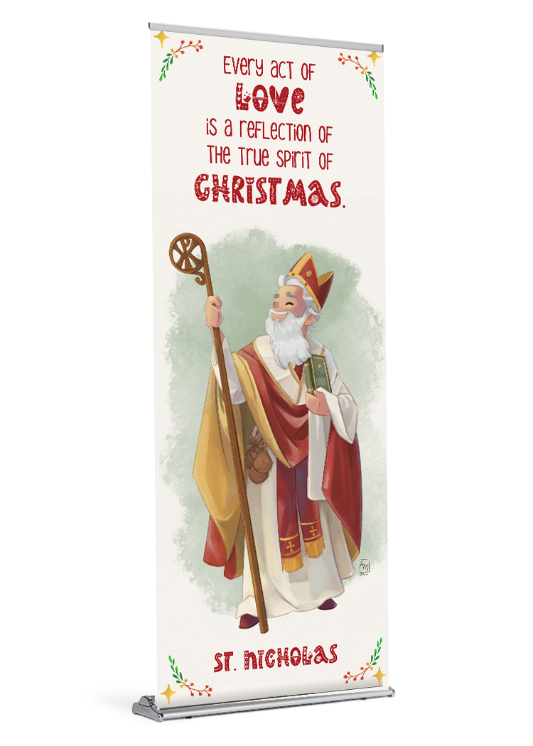St. Nicholas<br>by Happy Saint Art<br>Banner