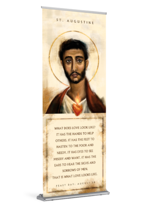 St. Augustine <br>Banner by Featured Artist <br>The Living Heart Co