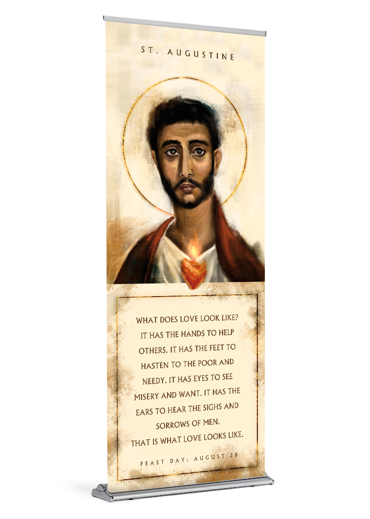 St. Augustine <br>Banner by Featured Artist <br>The Living Heart Co