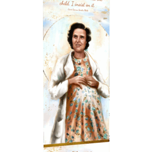St. Gianna <br>by Catholic Artist The Living Heart Co